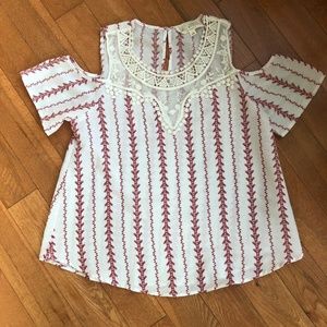 off-the-shoulder lacey top (small)